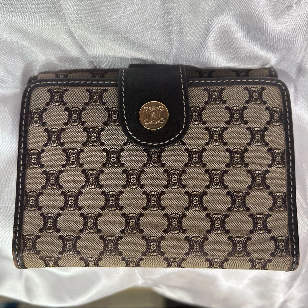 Celine vintage Macadam Bi-fold wallet.